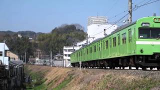 JR奈良線 103系 奈良行き 六地蔵駅到着