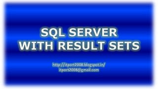 EXECUTE WITH RESULT SETS in SQL Server