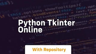 python tkinter online