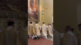 Deacons of Our Lady of Guadalupe Seminary Singing the Litany of Loreto