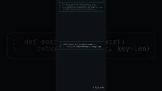 Sort List By String Length in Python! #shorts #python #coding #tutorial #beginners