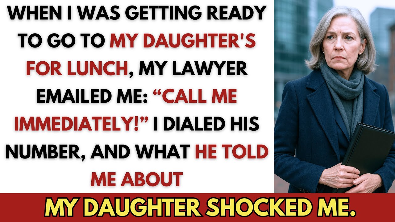 My Lawyer Emailed Me Call Me Immediately He Told Me The Terrible