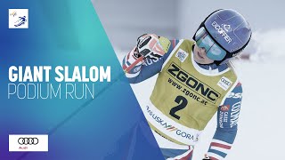 Tessa Worley (FRA) | 2nd place | Women's Giant Slalom | Kranjska Gora | FIS Alpine