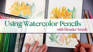Drawing from reference using watercolor pencils | Flowers of Edo book | Azalea