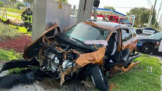 3 adults, 1 child hurt in crash in Brevard County