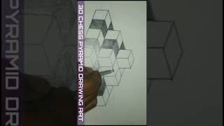 Very easy! How to draw 3d drawing on paper #reels #drawing #3d #youtubeshorts