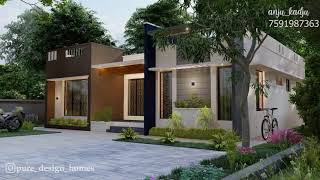 20 lacks /1200 sqft/ Contemporary House Design kerala/Walkthrough/anju kadju