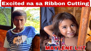 MANGELO EXCITED NA SA RIBBON CUTTING NG KANILANG BAGONG BAHAY!MAYLENE UUWE SA RIBBON CUTTING?