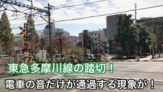 (東急)電車の音だけが通過する踏切の正体は？