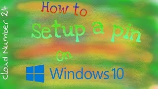Sign in with a PIN password in Windows 10
