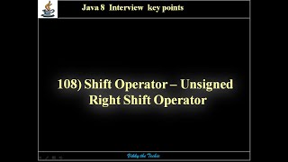 108. Shift Operators - Unsigned Right Shift