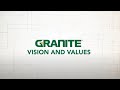 Granite Vision and Core Values 2022