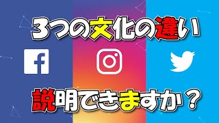 Twitter Instagram facebook 文化違い - トップランカーズ