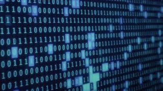 Digital Binary Code Stock Video