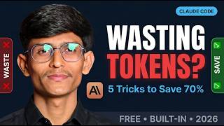 Claude Code Tokens Khatam Ho Rahe Hain? | 5 Tricks to Save 50-70% Tokens