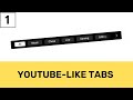 How To Design Scrollable Slider Tabs Like YouTube Using HTML, CSS & JS - Part 1