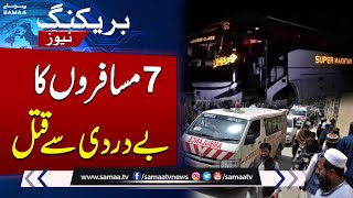 Seven passengers killed in Barkhan as armed assailants attack bus | Breaking News