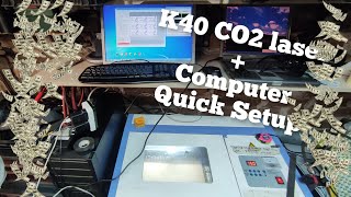 How to Setup K40 CO2 Laser with Computer UNDER 10 min !