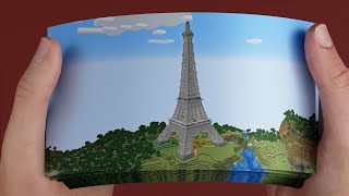 Minecraft Eiffel Tower Flipbook