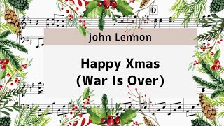 【Happy Xmas (War Is Over)】　里空　楽譜作成　耳コピ