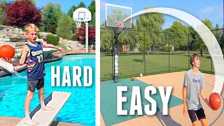 10 EASY to IMPOSSIBLE Trick Shots