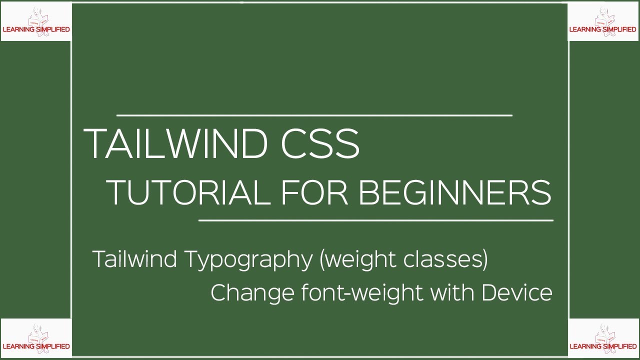 Tailwind CSS Tutorial For Beginners- Part12:Typography Responsive Font ...