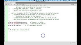 APCSA Classes 02.03: Instance Variables and Constructors