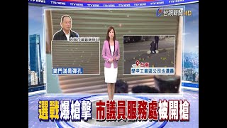 台南市議員服務處暗夜槍響鐵門布滿彈孔