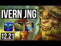 IVERN vs RENGAR (JNG) | Rank 1 Ivern, 2000+ games, 1.8M mastery, 5/3/16 | KR Grandmaster | 12.21