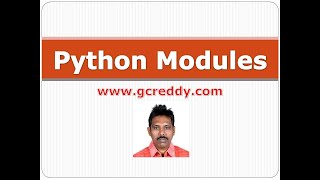 Python Class 23 - Python Modules