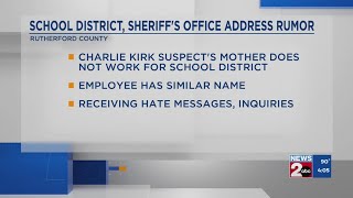 Rutherford County officials address rumor related to suspect in Charlie Kirk's death
