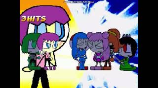 (REUPLOAD) MUGEN Crystal, Waki, Giffy and NK VS. Vona, Dark NK, Flamley, and Dark NK (Reuploaded)