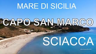 The sea of Sicily. Capo San Marco beach, Sciacca.