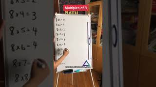 Multiples of 8 Pattern. #BlackMathGenius #Math #learnmath #MathFun #multiplicationhacks