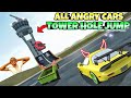 All angry cars 🔥|| jump into the tower hole 😱|| part 1|| Extreme car driving simulator||