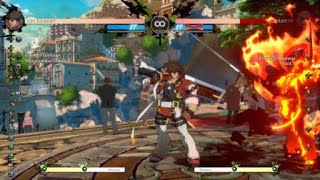 Guilty Gear -Strive - Sol corner 5K anti air (oki)