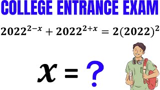 College Entrance Question | Learn how to solve exponential equation quickly | Math Olympiad Training
