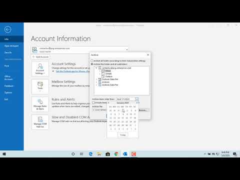 Archive emails in Outlook – Office 365