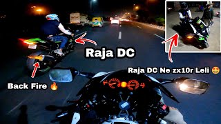 @RajaDc77 Ne Kawasaki zx10r Leli 🤩 || Hayabusa Vs zx10r Race 🔥 ||