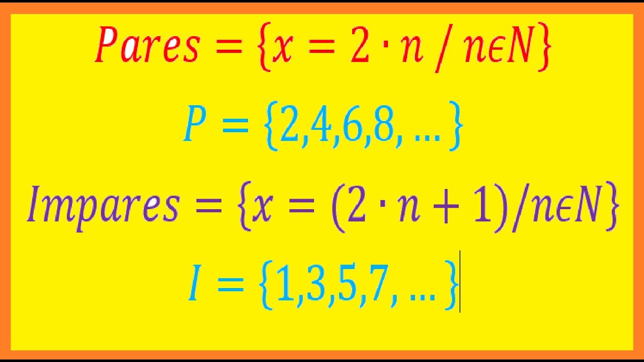 CÓMO FORMAR UN CONJUNTO DE CANTIDADES PARES E IMPARES? - YouTube