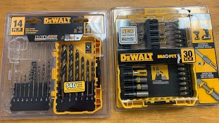 DeWalt Max Fit and Black and Gold drill bit sets in the new ToughCase