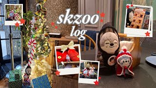 SKZOO log / skzoos day out / wolfchan + baby wolfchan's christmas outing ✨