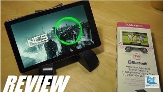 REVIEW: Aluratek Wireless Speaker \u0026 Tablet Stand?!