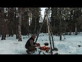 Building a Campfire Tripod in the Colorado Wilderness