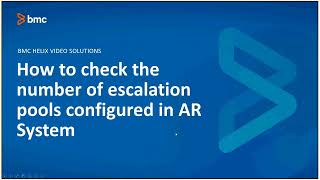 BMC Remedy AR Server: How to check the num of Escalation Pools configured in AR System