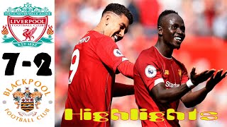 Liverpool vs Blackpool 7-2 Highlights All Goals 5.09.2020