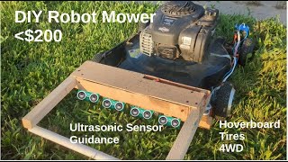 DIY Robot Mower or Heavy Robot-Full Build Details, schematic, code. Hoverboard tires, phone control