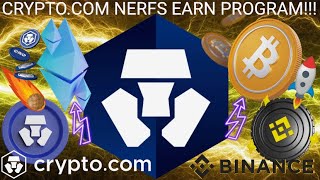 BREAKING: CRYPTO.COM NERFS EARN PROGRAM AGAIN!!! BINANCE MAJOR GLOBAL EXPANSION! BTC ETH CRO COIN