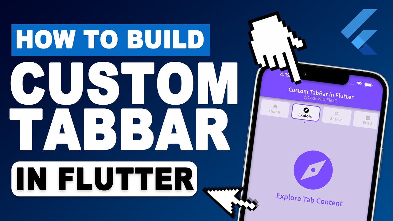 Flutter Tutorial Custom Tab Bar Flutter Tab Bar Animation Flutter ...