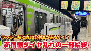 【2分間隔だったり25分間隔だったり…】帰宅ラッシュ時にダイヤ乱れて大混雑の新宿線(一部始終)